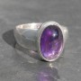 Amethyst thick Band ring 1