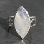 Moonstone Ring with Designer Band