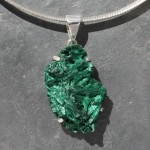 Malachite Crystal Druzy Pendant